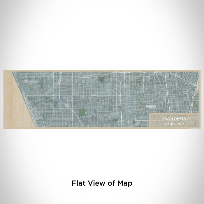 Flat View of Map Custom Gardena California Map Enamel Mug in Afternoon