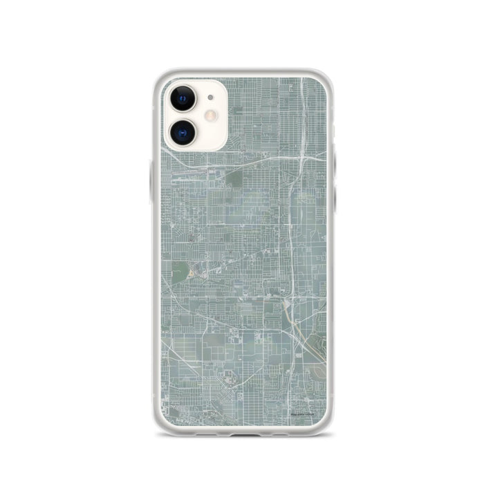 Custom iPhone 11 Gardena California Map Phone Case in Afternoon