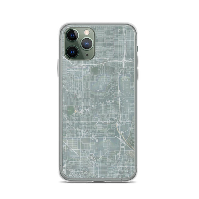 Custom iPhone 11 Pro Gardena California Map Phone Case in Afternoon
