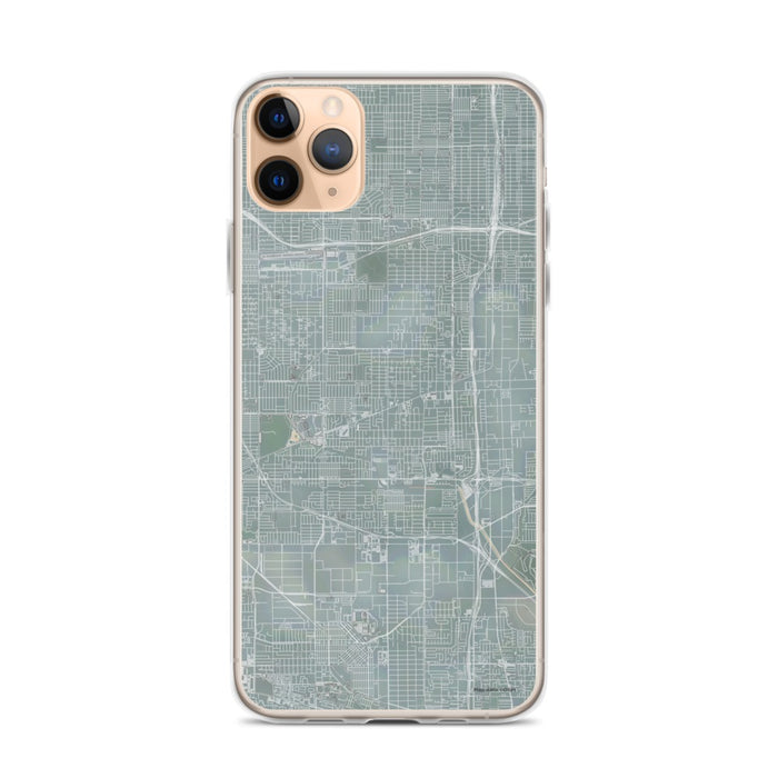 Custom iPhone 11 Pro Max Gardena California Map Phone Case in Afternoon