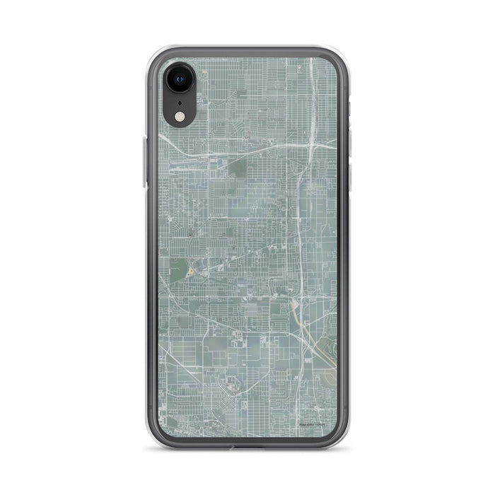 Custom iPhone XR Gardena California Map Phone Case in Afternoon