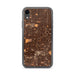 Custom iPhone XR Gardena California Map Phone Case in Ember