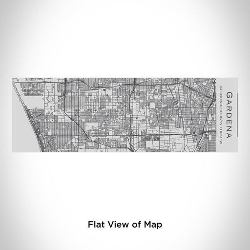 Rendered View of Gardena California Map Engraving on 10oz Stainless Steel Insulated Cup with Sipping Lid