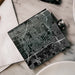 Gardena California Custom Engraved City Map Inscription Coordinates on 6oz Stainless Steel Flask in Black