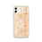 Custom iPhone 11 Gardena California Map Phone Case in Watercolor