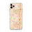 Custom iPhone 11 Pro Max Gardena California Map Phone Case in Watercolor