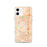 Custom iPhone 12 Gardena California Map Phone Case in Watercolor