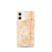 Custom iPhone 12 mini Gardena California Map Phone Case in Watercolor