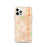 Custom iPhone 12 Pro Gardena California Map Phone Case in Watercolor