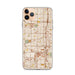 Custom iPhone 11 Pro Max Gardena California Map Phone Case in Woodblock