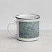 Left View Custom Garden City Kansas Map Enamel Mug in Afternoon