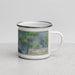 Right View Custom Garden City Kansas Map Enamel Mug in Afternoon