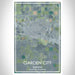 Garden City Kansas Map Print Portrait Orientation in Afternoon Style With Shaded Background