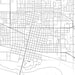 Garden City Kansas Map Print in Classic Style Zoomed In Close Up Showing Details