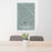 24x36 Garden Grove California Map Print Portrait Orientation in Afternoon Style Behind 2 Chairs Table and Potted Plant
