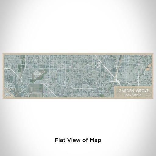 Flat View of Map Custom Garden Grove California Map Enamel Mug in Afternoon