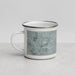 Left View Custom Garden Grove California Map Enamel Mug in Afternoon