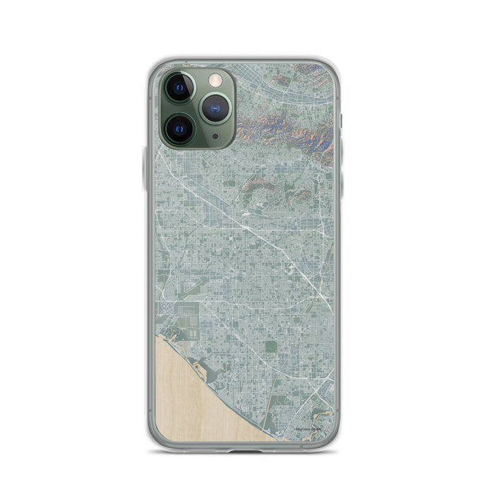 Custom iPhone 11 Pro Garden Grove California Map Phone Case in Afternoon