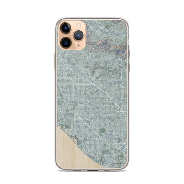 Custom iPhone 11 Pro Max Garden Grove California Map Phone Case in Afternoon