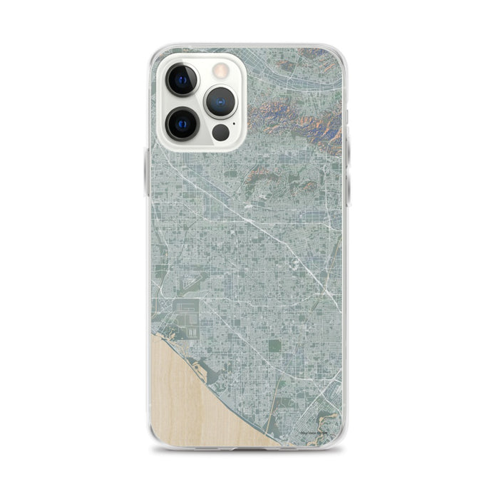 Custom iPhone 12 Pro Max Garden Grove California Map Phone Case in Afternoon