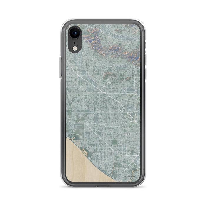 Custom iPhone XR Garden Grove California Map Phone Case in Afternoon