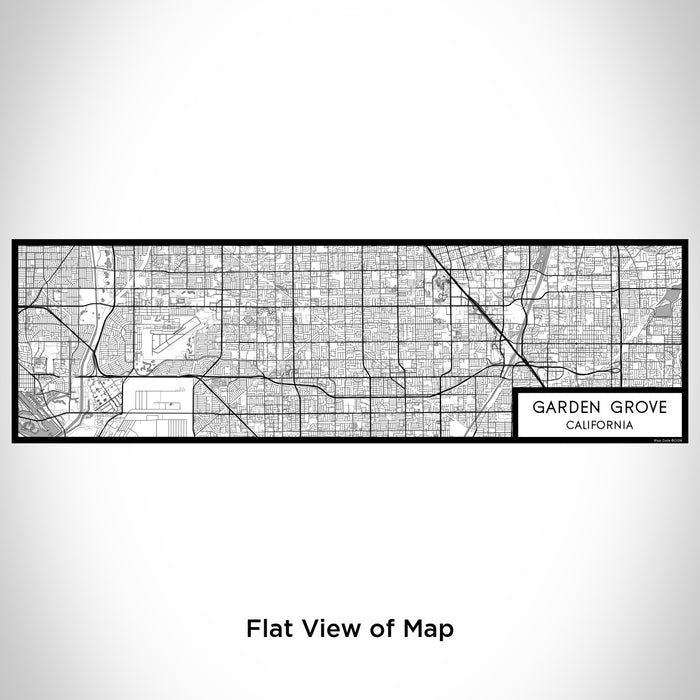 Flat View of Map Custom Garden Grove California Map Enamel Mug in Classic
