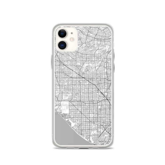 Custom iPhone 11 Garden Grove California Map Phone Case in Classic