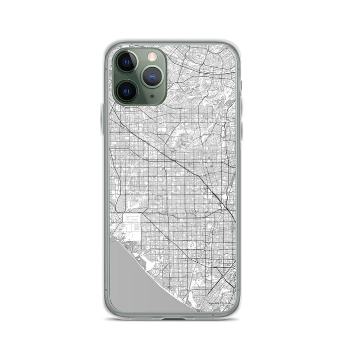 Custom iPhone 11 Pro Garden Grove California Map Phone Case in Classic