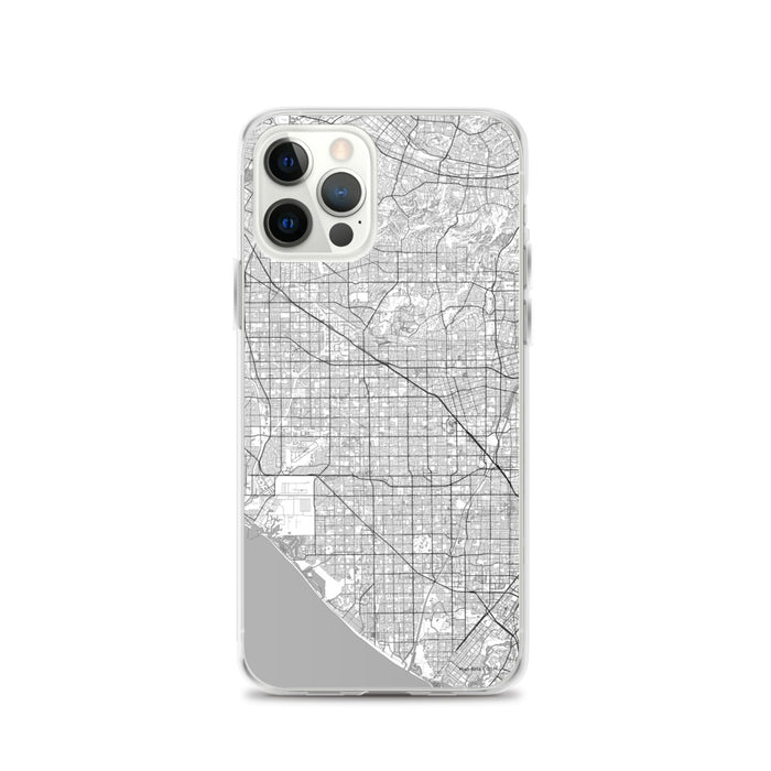 Custom iPhone 12 Pro Garden Grove California Map Phone Case in Classic