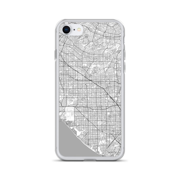 Custom iPhone SE Garden Grove California Map Phone Case in Classic