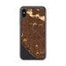 Custom iPhone X/XS Garden Grove California Map Phone Case in Ember