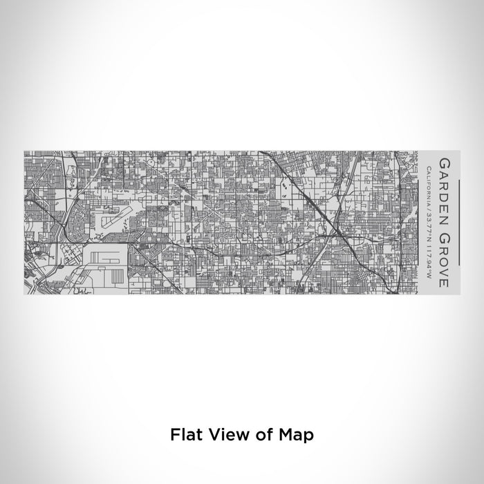 Rendered View of Garden Grove California Map Engraving on 10oz Stainless Steel Insulated Cup with Sipping Lid