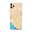 Custom iPhone 11 Pro Max Garden Grove California Map Phone Case in Watercolor
