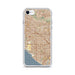 Custom iPhone SE Garden Grove California Map Phone Case in Woodblock