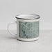 Left View Custom Garland Texas Map Enamel Mug in Afternoon