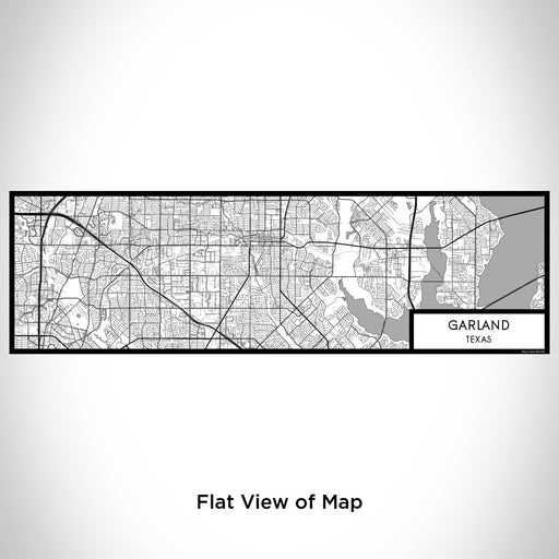 Flat View of Map Custom Garland Texas Map Enamel Mug in Classic