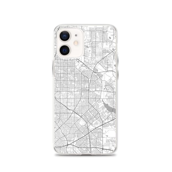 Custom Garland Texas Map iPhone 12 Phone Case in Classic