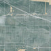 Gary Indiana Map Print in Afternoon Style Zoomed In Close Up Showing Details