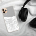 Custom Gary Indiana Map Phone Case in Classic on Table with Black Headphones