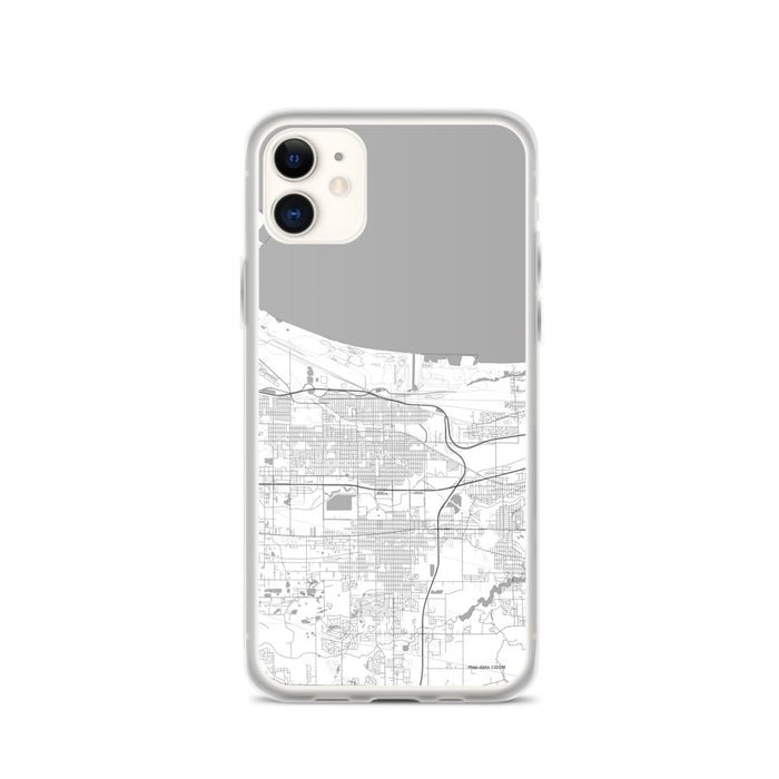 Custom Gary Indiana Map Phone Case in Classic