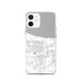 Custom Gary Indiana Map iPhone 12 Phone Case in Classic