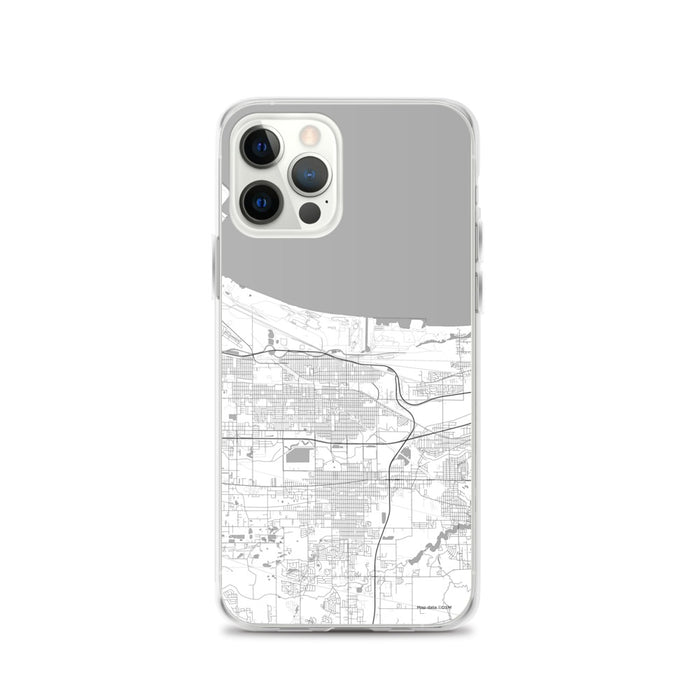 Custom Gary Indiana Map iPhone 12 Pro Phone Case in Classic