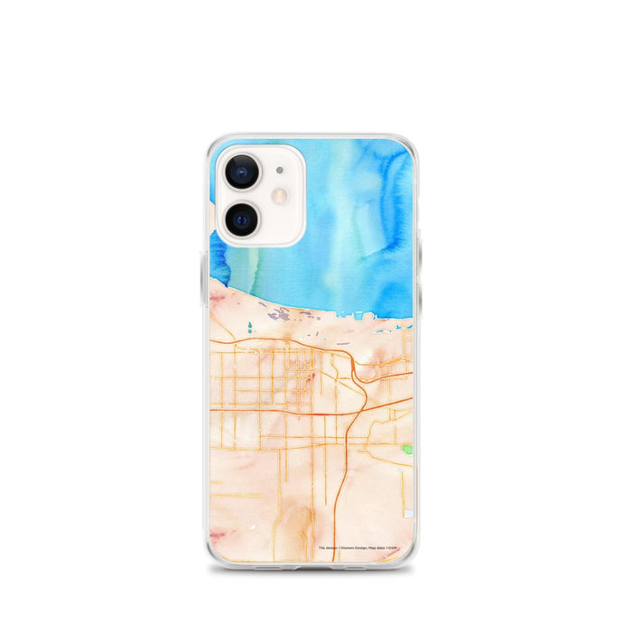 Custom Gary Indiana Map iPhone 12 mini Phone Case in Watercolor
