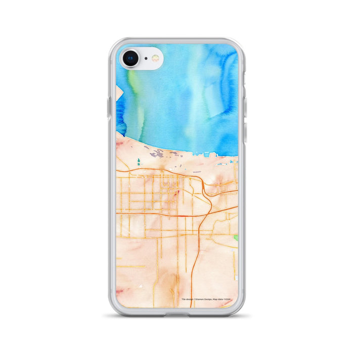 Custom Gary Indiana Map iPhone SE Phone Case in Watercolor