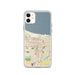 Custom Gary Indiana Map Phone Case in Woodblock
