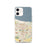 Custom Gary Indiana Map iPhone 12 Phone Case in Woodblock