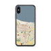Custom Gary Indiana Map Phone Case in Woodblock