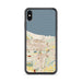 Custom Gary Indiana Map Phone Case in Woodblock