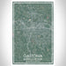 Gastonia North Carolina Map Print Portrait Orientation in Afternoon Style With Shaded Background