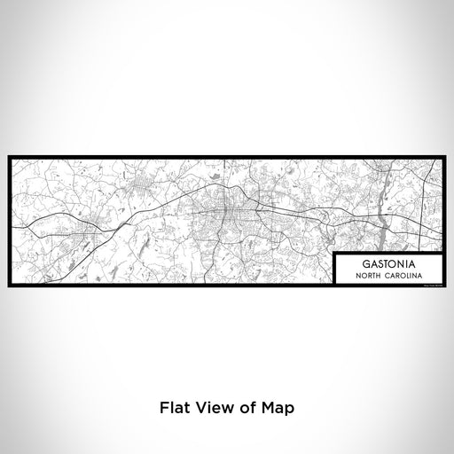Flat View of Map Custom Gastonia North Carolina Map Enamel Mug in Classic